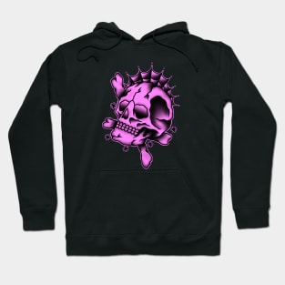 HomeSchoolTattoo PINK SKULL Hoodie